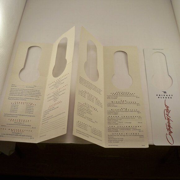 Disney World Contemporary Guide, Door Hangers, Other 91, 92 Vintage *Ephemera - Picture 5 of 6